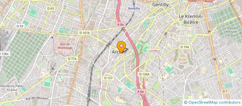 localisation de l'entreprise OFFICE MUNICIPAL DES SPORTS  ARCUEIL