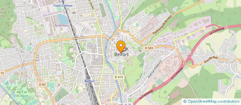 localisation de l'entreprise OFFICE MUNICIPAL DES SPORTS DE BELFORT à BELFORT