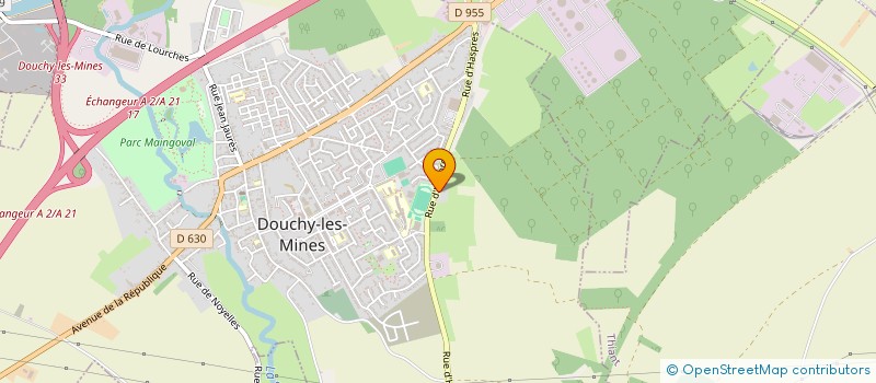 localisation de l'entreprise OFFICE MUNICIPAL DES SPORTS DE DOUCHY à DOUCHY-LES-MINES