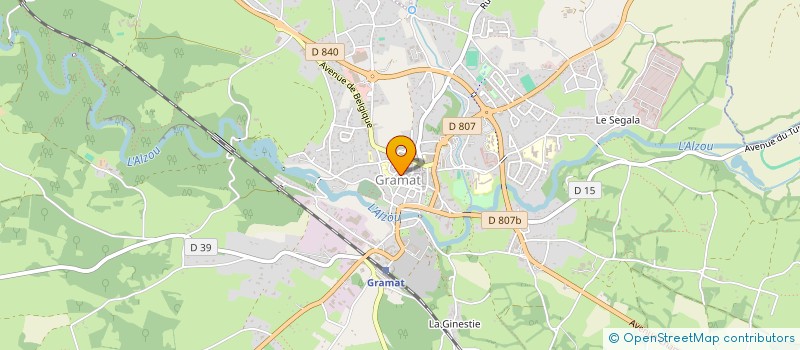 localisation de l'entreprise OFFICE MUNICIPAL DES SPORTS DE GRAMAT  GRAMAT