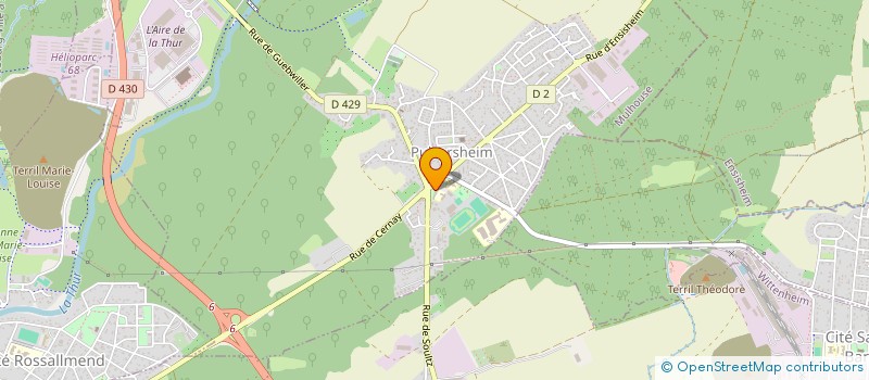 localisation de l'entreprise OFFICE MUNICIPAL DES SPORTS, DE LA CULTURE ET DES LOISIRS DE PULVERSHEIM  PULVERSHEIM