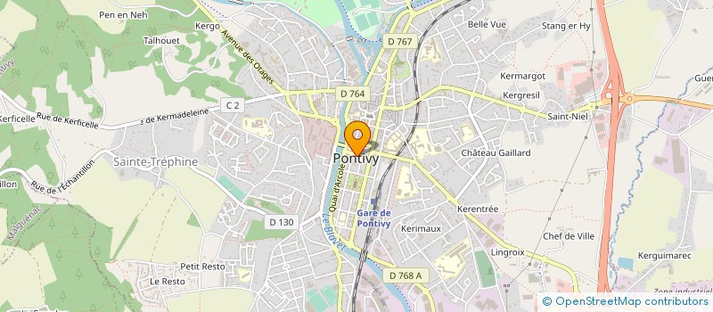 localisation de l'entreprise OFFICE MUNICIPAL DES SPORTS DE PONTIVY à PONTIVY