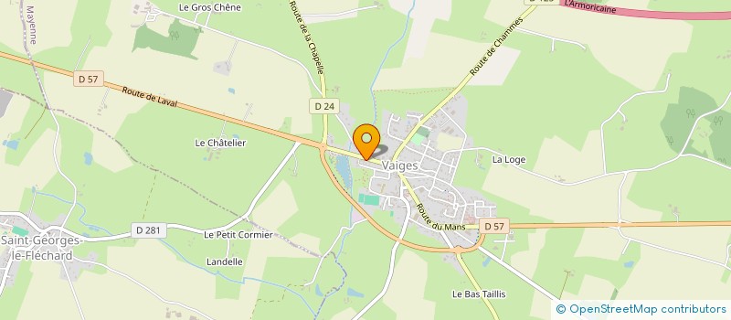 localisation de l'entreprise OFFICE MUNICIPAL DES SPORTS DE VAIGES  VAIGES