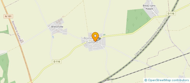 localisation de l'entreprise OFFICE MUNICIPAL DES SPORTS ET DES ACTIVITES CULTURELLES  BOINVILLE-LE-GAILLARD