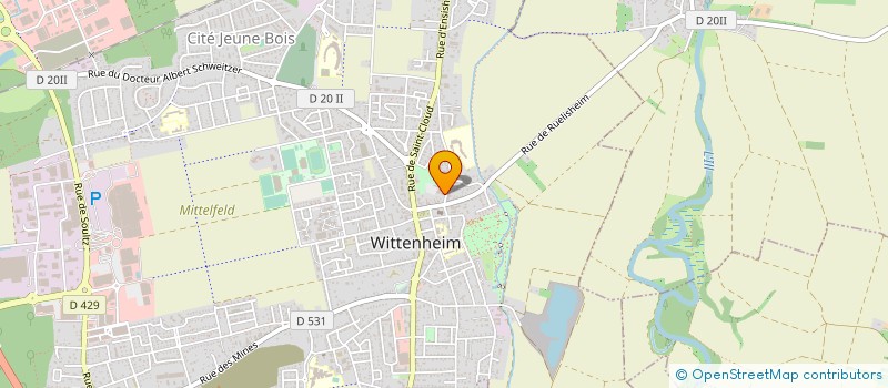 localisation de l'entreprise OFFICE MUNICIPAL DES SPORTS ET LOISIRS  WITTENHEIM