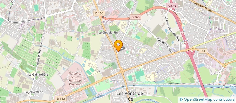 localisation de l'entreprise OFFICE MUNICIPAL DES SPORTS - VILLE DES PONTS DE CE à LES PONTS-DE-CE