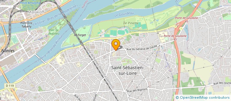 localisation de l'entreprise OFFICE MUNICIPAL DSE SPORTS  SAINT-SEBASTIEN-SUR-LOIRE