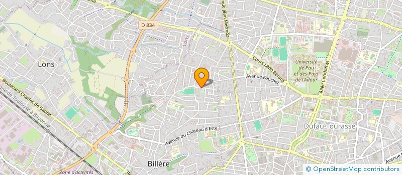 localisation de l'entreprise OFFICE MUNICIPAL DU TEMPS LIBRE à BILLERE