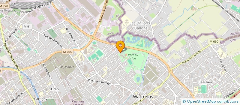 localisation de l'entreprise OFFICE MUNICIPAL EDUCATION PERMANENTE à WATTRELOS
