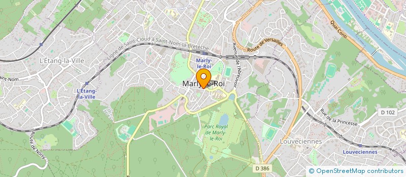 localisation de l'entreprise OFFICE MUNICIPAL ENFANCE JEUNESSE  MARLY-LE-ROI