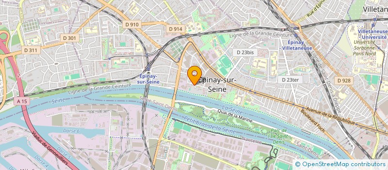 localisation de l'entreprise OFFICE MUNICIPAL LOISIRS VACANCES à EPINAY-SUR-SEINE