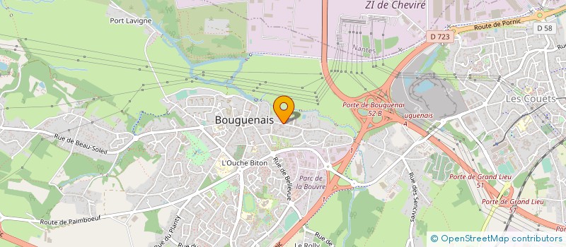 localisation de l'entreprise OFFICE MUNICIPAL MUSIQUE DE BOUGUENAIS à BOUGUENAIS