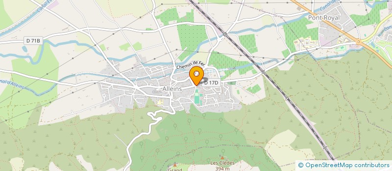 localisation de l'entreprise OFFICE MUNICIPAL SOCIAL CULTUREL SPORTIF  ALLEINS