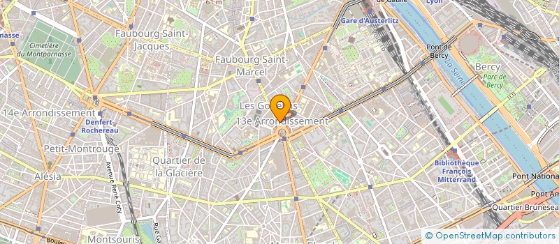 localisation de l'entreprise OFFICE MUNICIPAL SPORTS DU 13  PARIS