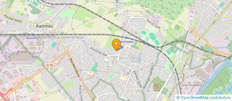 localisation de l'entreprise OFFICE MUNICIPALE DES FETES  BEUVRAGES