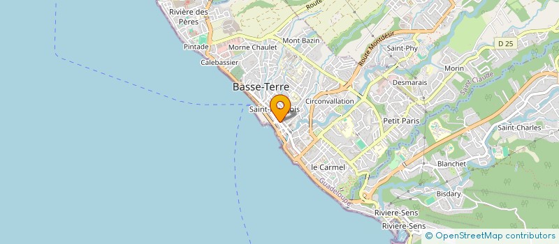 localisation de l'entreprise OFFICE MUNICIPALE TOURISME BASSE TERRE à BASSE-TERRE