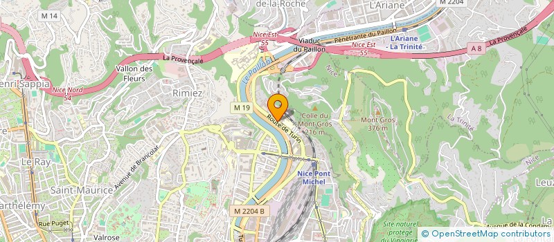 localisation de l'entreprise OFFICE NAT RECOUVREMENTS ENQUETES COMM à NICE