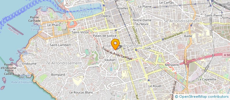 localisation de l'entreprise OFFICE NATIONAL TUNISIEN DE HUILE FRANCE à MARSEILLE