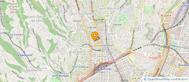 localisation de l'entreprise OFFICE NICOIS PERSONNES AGEES à NICE