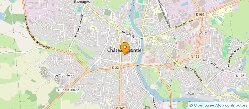 localisation de l'entreprise OFFICE NOTARIAL CARACTERE AUTHENTIQUE - CHATEAU-GONTIER  CHATEAU-GONTIER-SUR-MAYENNE