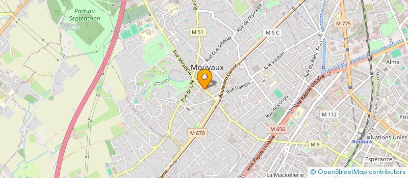 localisation de l'entreprise OFFICE NOTARIAL DE MAITRE EMMANUELLE LECAILLON ET MAITRE CELINE MONTADOR  MOUVAUX