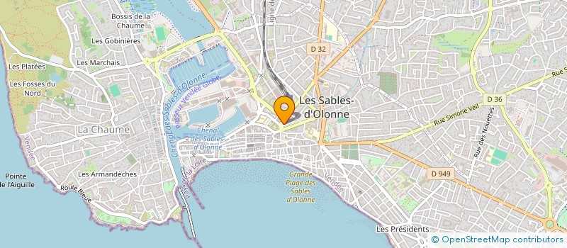 localisation de l'entreprise OFFICE NOTARIAL DE MAITRE MURIEL CHARRIER à LES SABLES-D'OLONNE