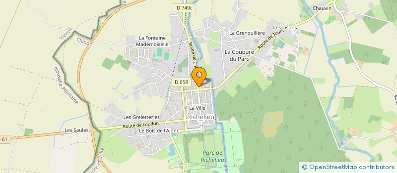 localisation de l'entreprise OFFICE NOTARIAL DE RICHELIEU  RICHELIEU