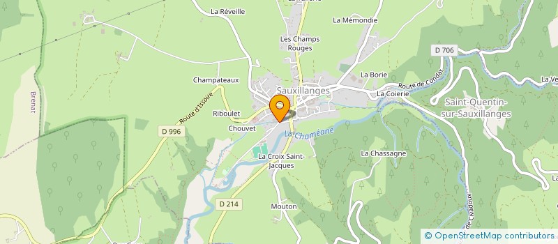 localisation de l'entreprise OFFICE NOTARIAL DE SAUXILLANGES  SAUXILLANGES