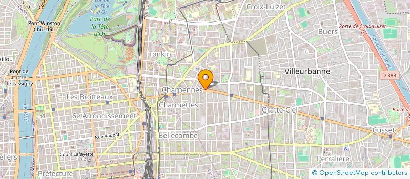 localisation de l'entreprise OFFICE NOTARIAL DES CHARPENNES - VILLEURBANNE  VILLEURBANNE