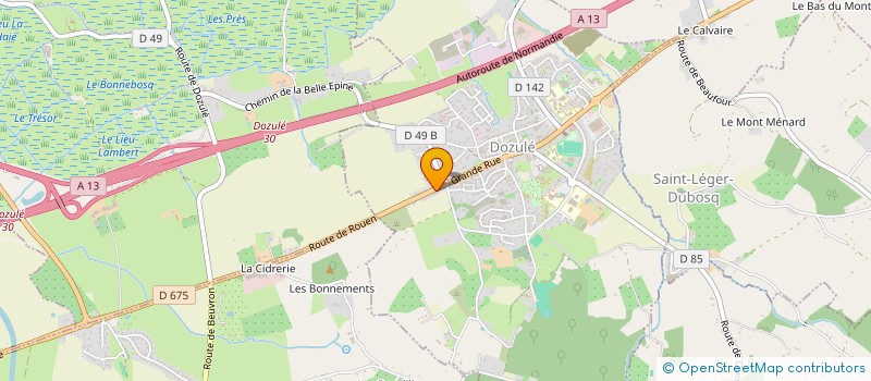 localisation de l'entreprise OFFICE NOTARIAL DES SABLES D'AUGE  DOZULE