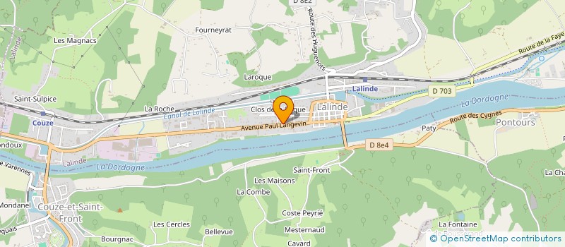 localisation de l'entreprise OFFICE NOTARIAL DIOT-DUDREUILH ET ASSOCIES  LALINDE