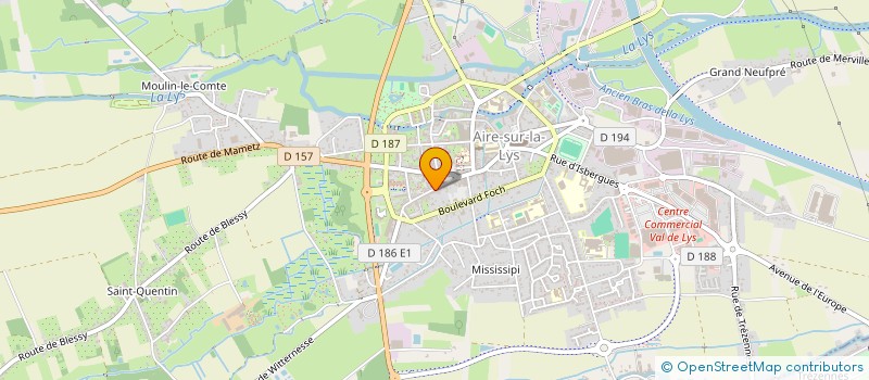 localisation de l'entreprise OFFICE NOTARIAL DU BAILLIAGE  AIRE-SUR-LA-LYS