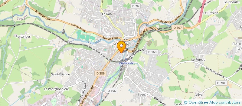 localisation de l'entreprise OFFICE NOTARIAL DU PAYS ARBRESLOIS  L'ARBRESLE