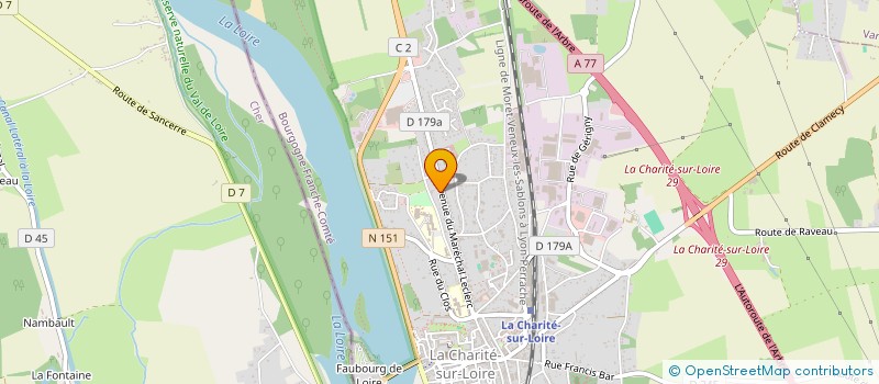 localisation de l'entreprise OFFICE NOTARIAL DU VAL CHARITOIS à LA CHARITE-SUR-LOIRE