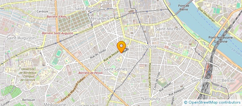 localisation de l'entreprise OFFICE NOTARIAL SAINT GENES  BORDEAUX