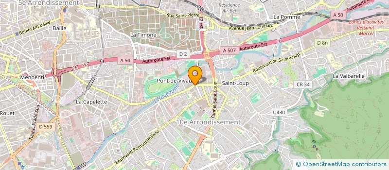 localisation de l'entreprise OFFICE NOTARIAL SAINT LOUP - PONT DE VIVAUX  MARSEILLE