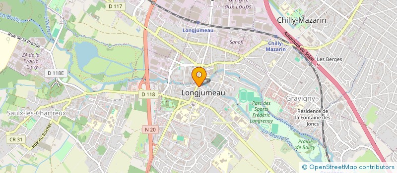 localisation de l'entreprise OFFICE NOUVEAU DE FORMATION ODONTOLOGIQUE CONTINUE DE L ESSONNE à LONGJUMEAU