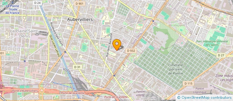 localisation de l'entreprise OFFICE PRO  AUBERVILLIERS