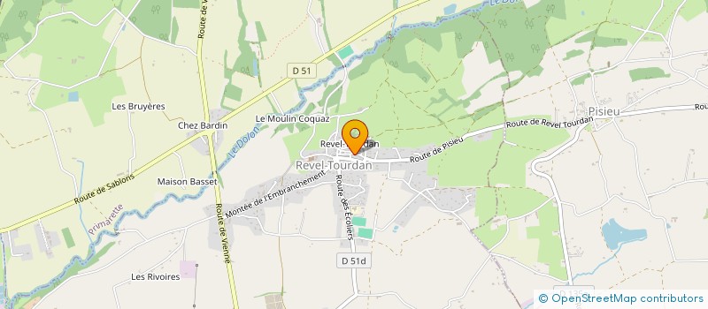 localisation de l'entreprise OFFICE PROFESSIONNEL QUAL DES URBANISTES  REVEL-TOURDAN