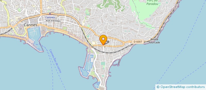 localisation de l'entreprise OFFICE PROMOTEURS RIVIERA à CANNES