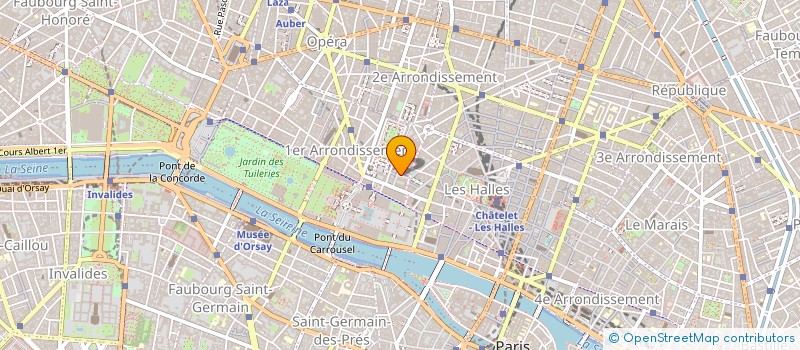 localisation de l'entreprise OFFICE PROMOTION HABILLEMENT MASCULIN à PARIS