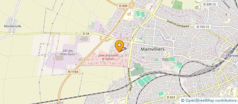 localisation de l'entreprise OFFICE PUBLIC DE L'HABITAT D'EURE ET LOIR à MAINVILLIERS