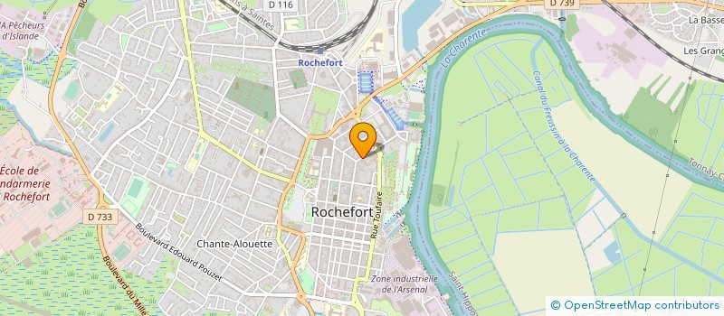 localisation de l'entreprise OFFICE PUBLIC DE L'HABITAT DE LA COMMUNAUTE D'AGGLOMERATION ROCHEFORT OCEAN  ROCHEFORT