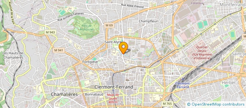 localisation de l'entreprise OFFICE PUBLIC DE L'HABITAT ET DE L'IMMOBILIER SOCIAL  CLERMONT-FERRAND