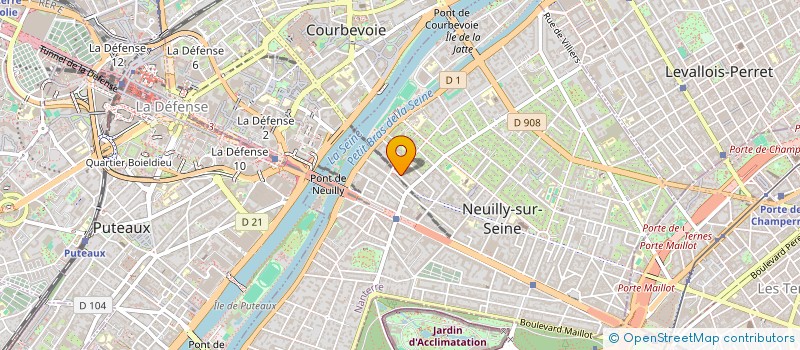 localisation de l'entreprise OFFICE SPECIAL DE FORMALITES - OSF à NEUILLY-SUR-SEINE