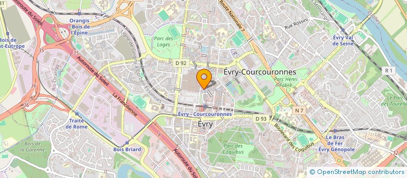 localisation de l'entreprise OFFICE SPECIAL DE PUBLICITE  EVRY-COURCOURONNES