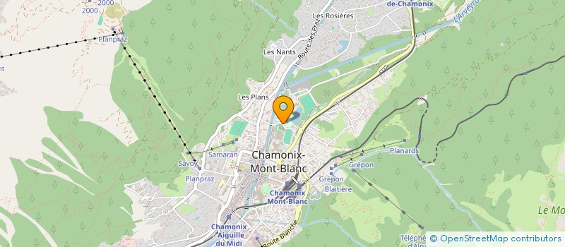 localisation de l'entreprise OFFICE SPORTIF EDUCATIF  CHAMONIX-MONT-BLANC