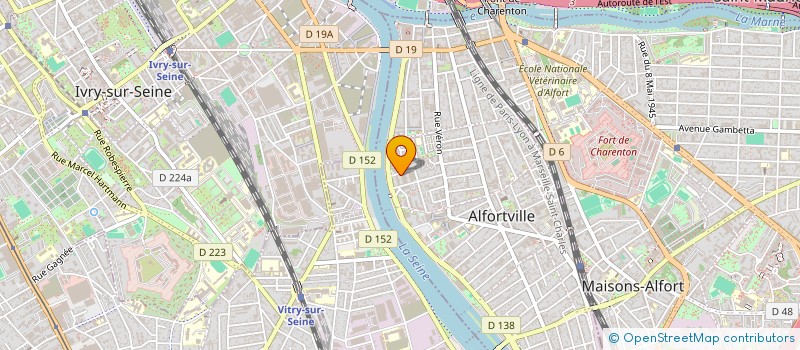 localisation de l'entreprise OFFICE SYSTEM BUREAUTIQUE à ALFORTVILLE