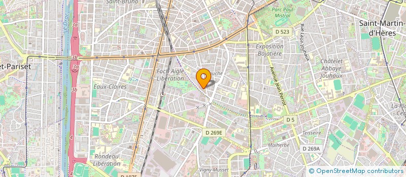 localisation de l'entreprise OFFICE TECHNIQUE PRESTAT SERVI à GRENOBLE