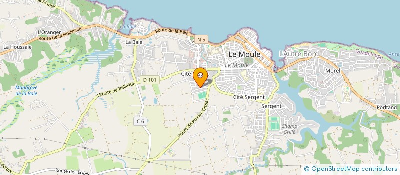 localisation de l'entreprise OFFICE TERRITORIAL POUR LA MOBILITE ET L'ACCESSIBILITE DES STRUCTURES à LE MOULE